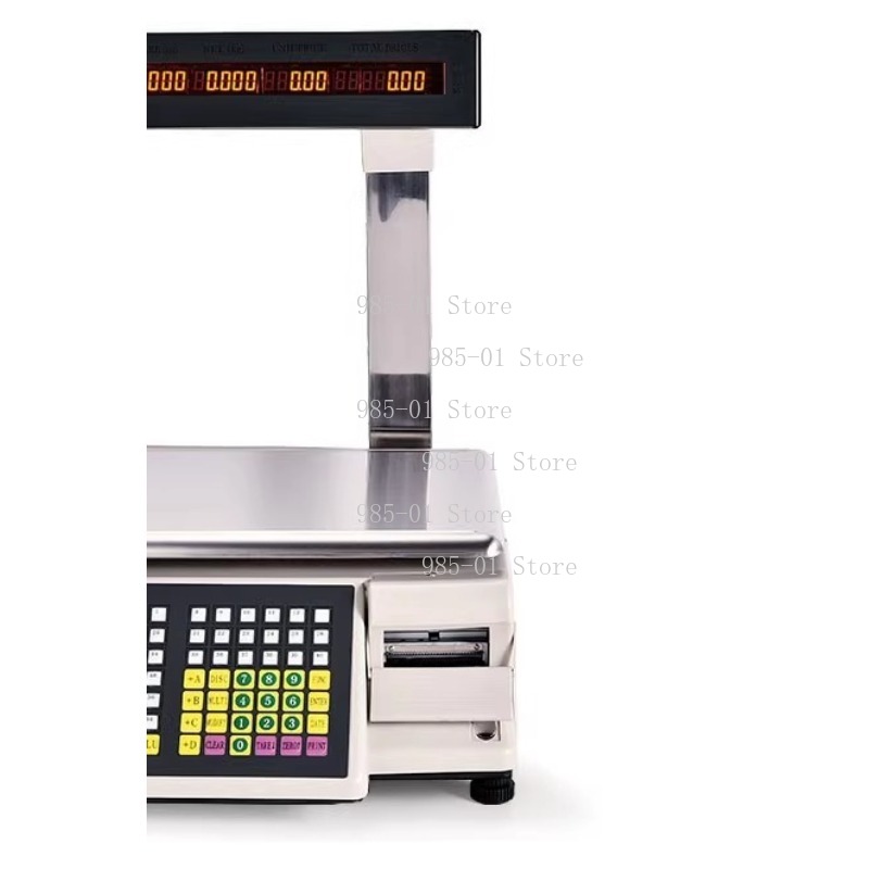 ميزان إلكتروني مع طابعة ملصقات - مراجعة Commercial Label Printing Machine وسعره