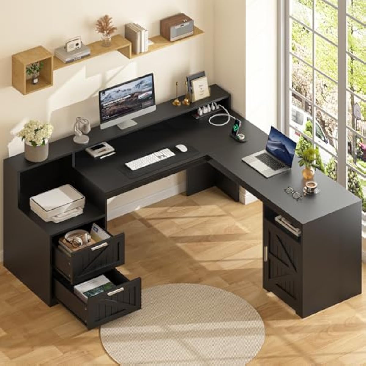 مكتب عصري على شكل حرف L بطول 6 - مراجعة Commercial Printer وسعره