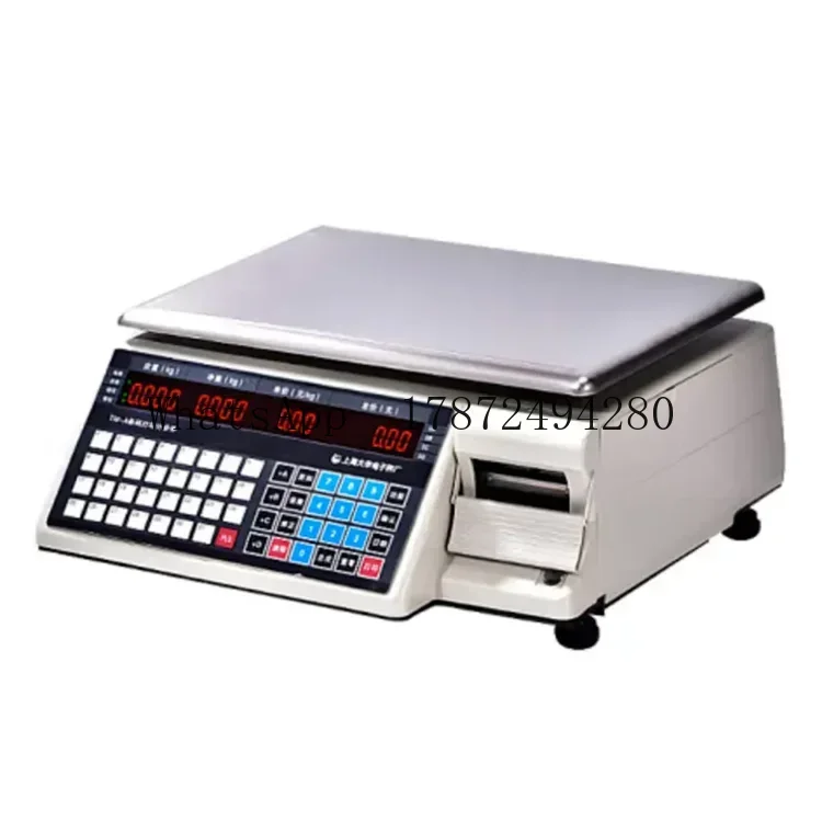 ميزان تجاري مع طابعة باركود، ج - مراجعة Commercial Label Printing Machine وسعره
